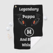 Legendarische Pappa en Birdie Whisper Red Wing Bir Golfhanddoek (Insitu)