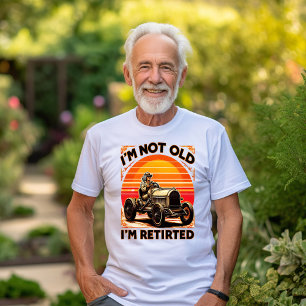 Legendarische pensioen: Ik ben niet oud Ik ben met T-shirt