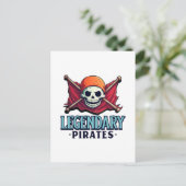 Legendarische Piraten Briefkaart (Staand voorkant)