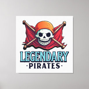 Legendarische piraten canvas afdruk