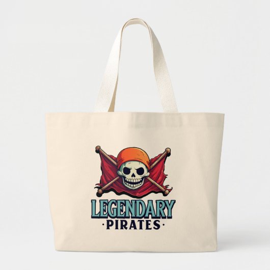 Legendarische Piraten Grote Tote Bag (Voorkant)