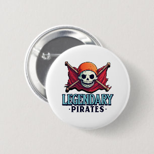 Legendarische Piraten Ronde Button 5,7 Cm