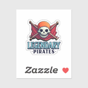 Legendarische piraten sticker