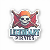 Legendarische piraten sticker (Voorkant)