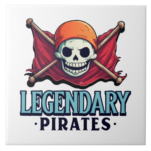 Legendarische Piraten Tegeltje (Voorkant)