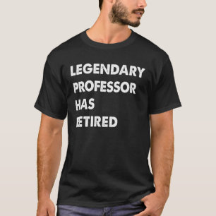 Legendarische professor is met pensioen t-shirt