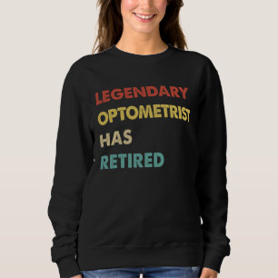 Legendarische Retro Optometrist is met Pensioen Trui