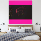 Legendarische Rockster Canvas Afdruk (Insitu (Slaapkamer))