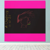 Legendarische Rockster Canvas Afdruk (Insitu (Houten vloer))