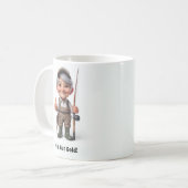 Legendarische Senior Angler klaar voor actie Coffe Koffiemok (Voorkant links)