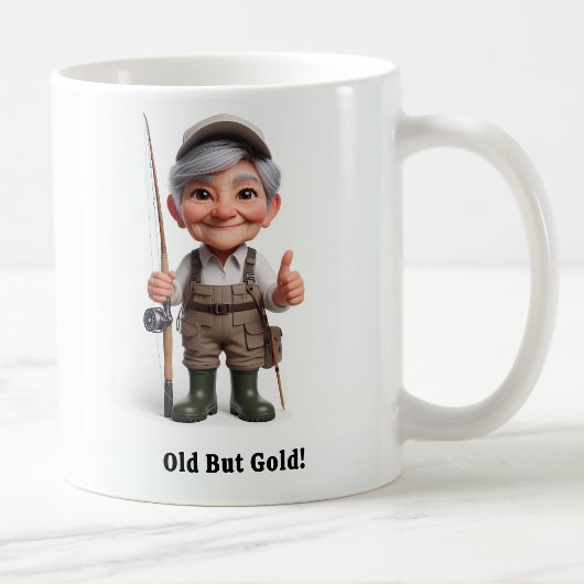 Legendarische Senior Angler klaar voor actie Coffe Koffiemok