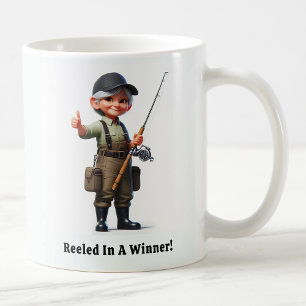 Legendarische Senior Angler klaar voor actie Koffiemok