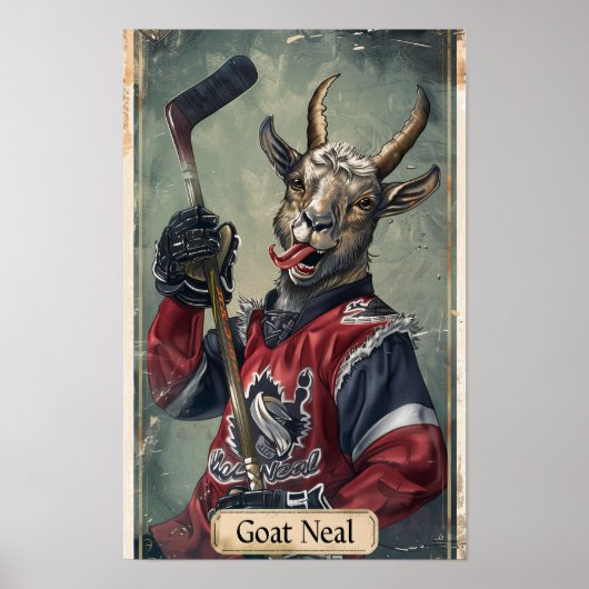 Legendarische Upper Deck Hockey Player Goat Poster (Voorkant)
