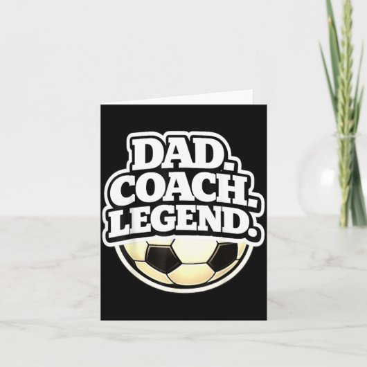 Legendarische vader coach Funny voetbal vader Kaart (Voorkant)