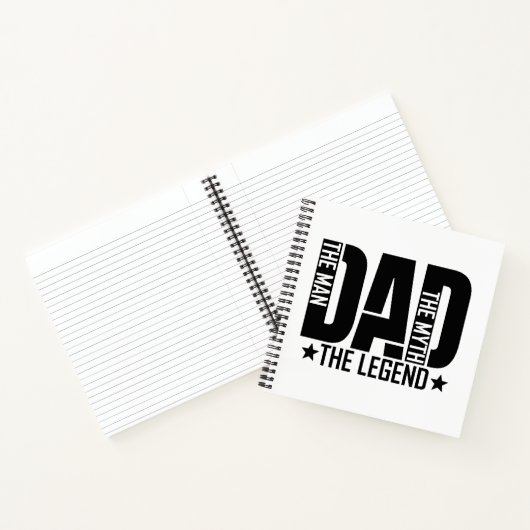 Legendarische vader man notitieboek (Binnen)