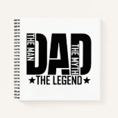 Legendarische vader man notitieboek (Voorkant)