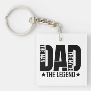 Legendarische vader man sleutelhanger