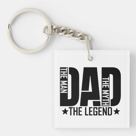 Legendarische vader man sleutelhanger (Voorkant)