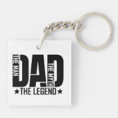 Legendarische vader man sleutelhanger (Achterkant)