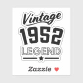 Legendarische vintage uit 1952 sticker (Vel)