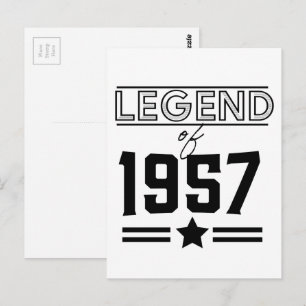 Legendarische vintage uit 1957 briefkaart