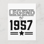 Legendarische vintage uit 1957 briefkaart (Voorkant)