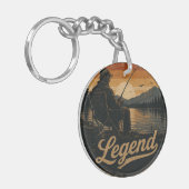 Legendarische vintage vis sleutelhanger (Voorkant Links)
