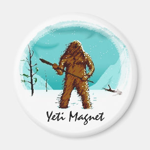 Legendarische Yeti Bigfoot grote voet geschenken a Magneet