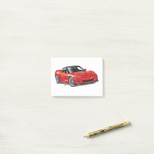 LEGENDARISCHE Z-R-ONE AUTO KUNST POST-IT® NOTES (Op bureau)