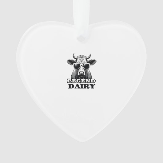 Legendarische Zuivel Grappige Boer Koeboer Pun Gra Ornament (voorkant)