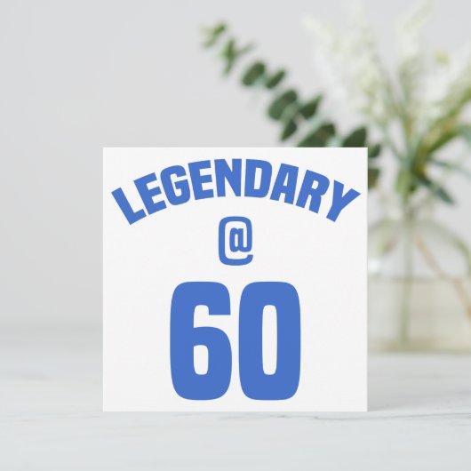 Legendary 60th Birthday Kaart (Staand voorkant)