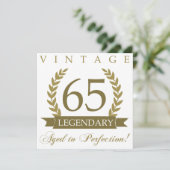 Legendary 65th Birthday Kaart (Staand voorkant)