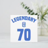 Legendary 70th Birthday Kaart (Staand voorkant)
