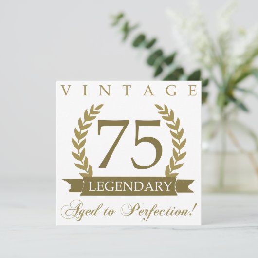 Legendary 75th Birthday Kaart (Staand voorkant)