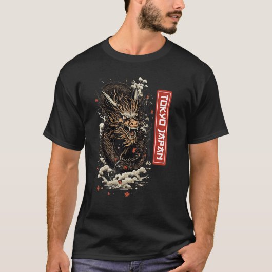 Legendary Animals Japanse Draak Tokio Grafische Vr T-shirt (Voorkant)
