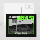 Legendary Area 51 Briefkaart (Voorkant / Achterkant)