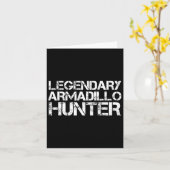 Legendary Armadillo Hunter Funny Hunting Wildlife Kaart (Gele Bloem)