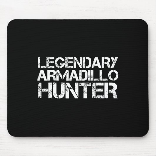 Legendary Armadillo Hunter Funny Hunting Wildlife Muismat (Voorkant)