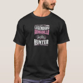 Legendary Armadillo Hunter Funny Rifle Hunter T-shirt (Voorkant)
