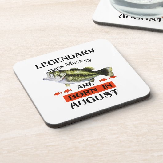 Legendary Bass Masters worden in augustus geboren Bier Onderzetter (Linkerzijde)