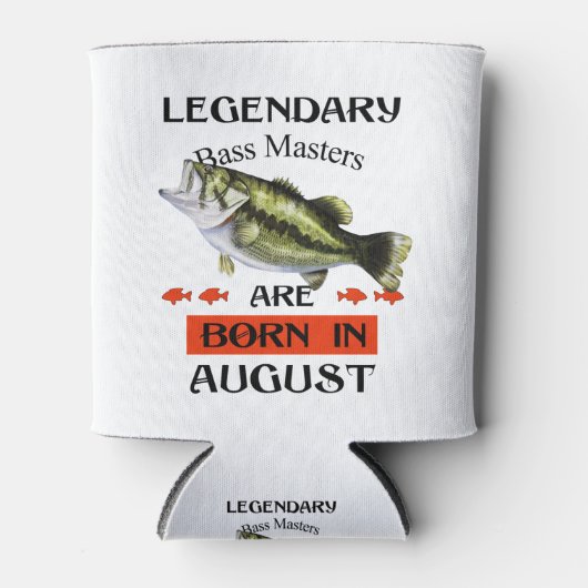 Legendary Bass Masters worden in augustus geboren Blikjeskoeler (Voorkant)