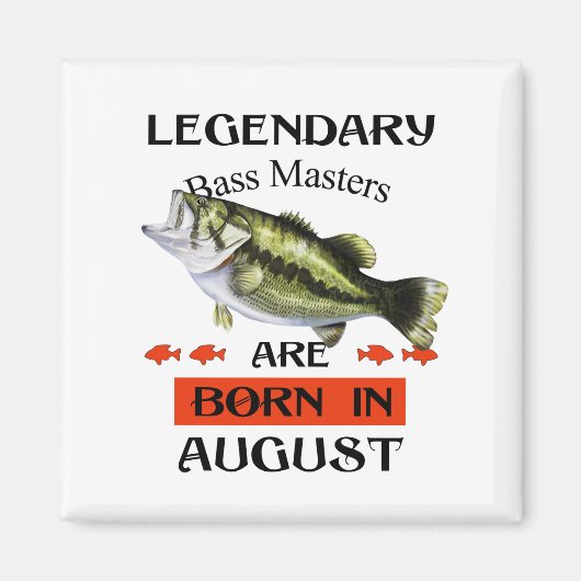 Legendary Bass Masters worden in augustus geboren Magneet (Voorkant)