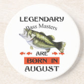Legendary Bass Masters worden in augustus geboren Zandsteen Onderzetter (Voorkant)