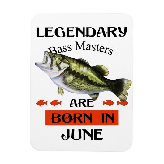 Legendary Bass Masters zijn geboren in juni Magneet (Verticaal)