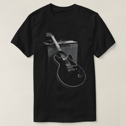 Legendary Blues Guitar en Amp T-shirt (Design voorkant)