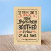 Legendary Brother-in-law van de Kaart van de Tijd