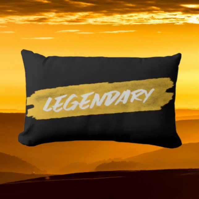 Legendary Brush Stroke Throw Pillow – Bold Kussen (Creator heeft geüpload)