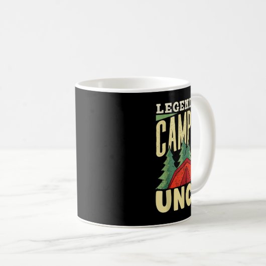 Legendary Camping Uncle Campfire Camp Camper Camps Koffiemok (Voorkant rechts)