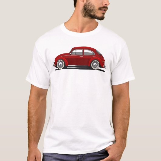 Legendary Classic Red Bug Mannen Shirten T-shirt (Voorkant)