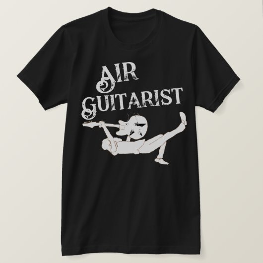 Legendary Classic Rock Air Guitarist  T-shirt (Design voorkant)